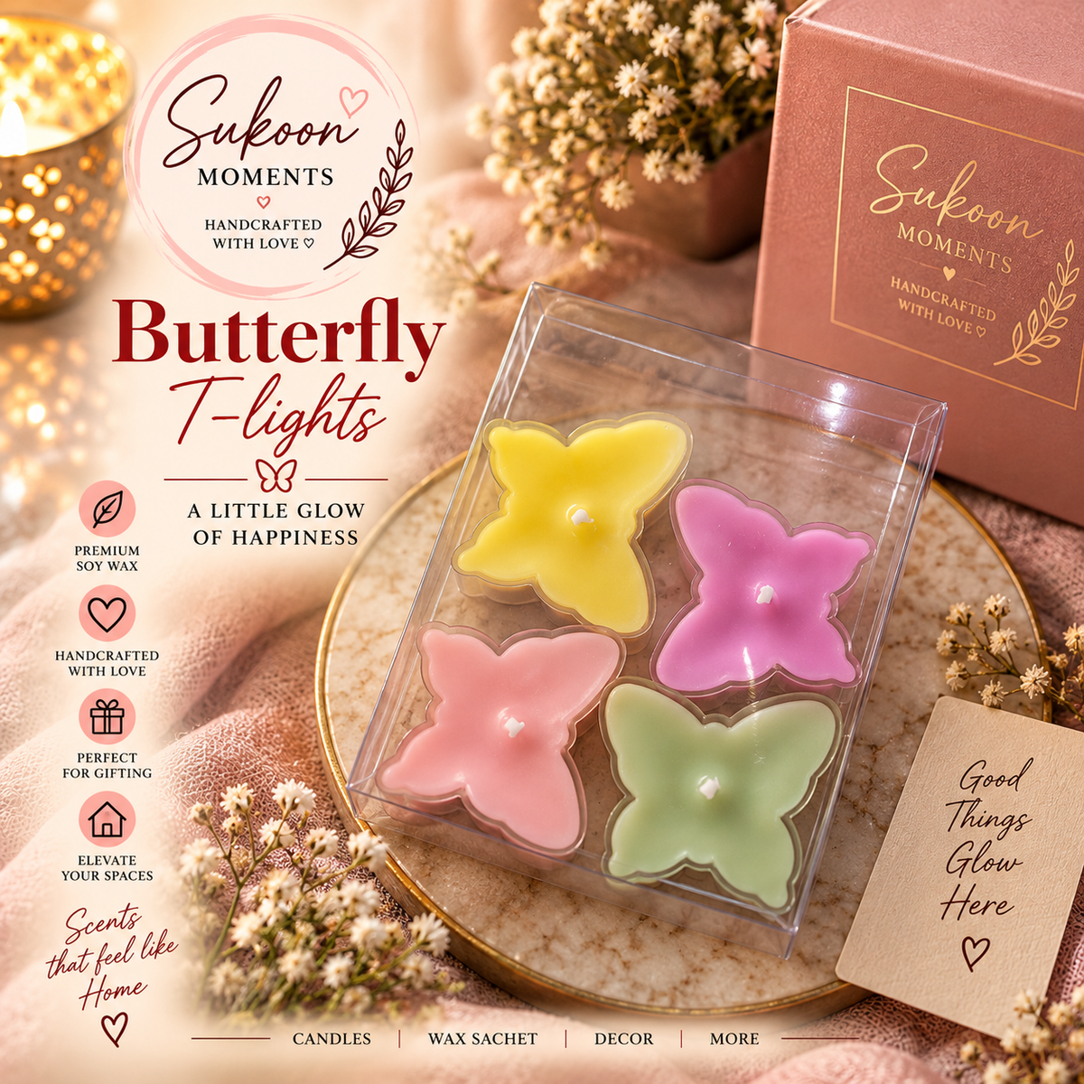 Butterfly T-light Candles