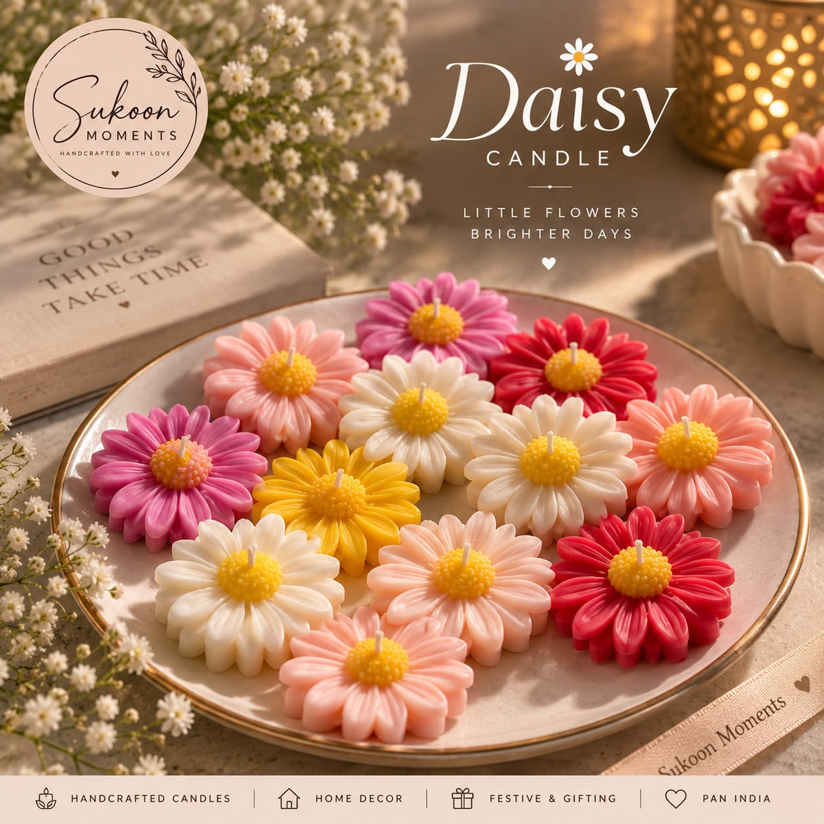Daisy Candle
