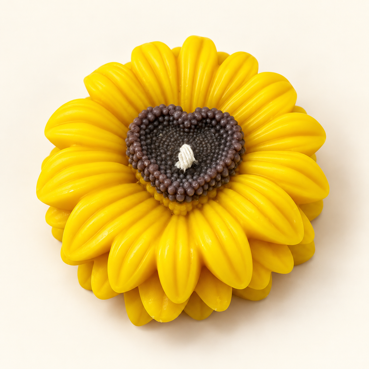 Heart Sunflower Candle