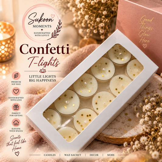 Confetti T-Light Candles