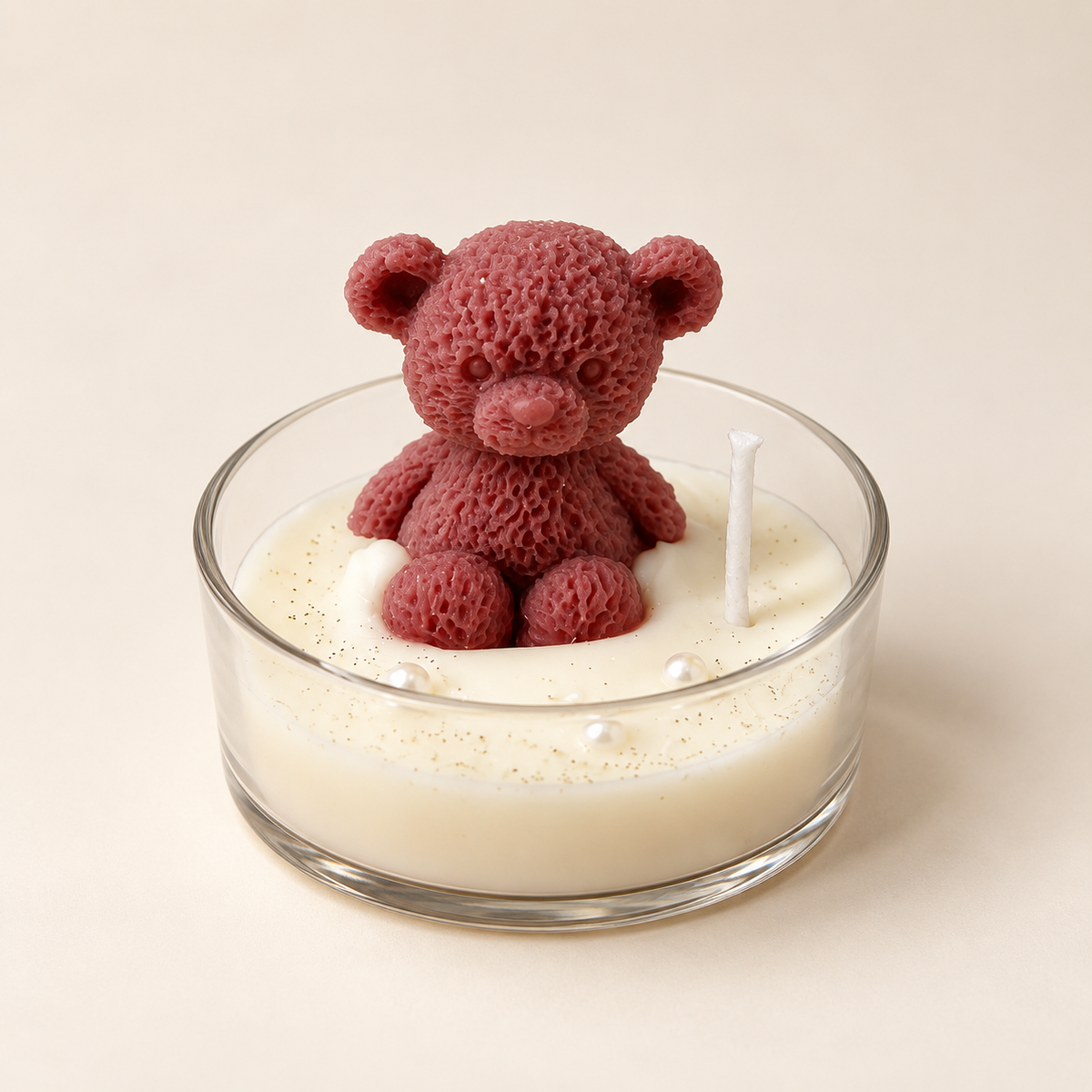 Teddy Bath Candle