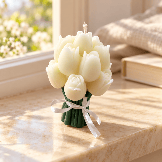 Tulip Bouquet Candle - Sukoon Moments